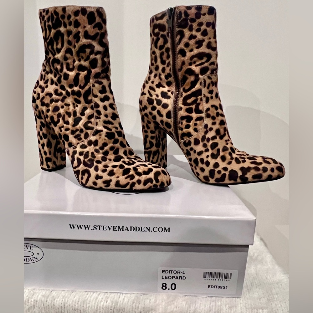 STEVE MADDEN Editor Boot Leopard - image 6